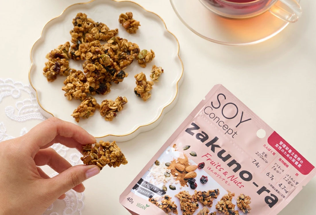 新商品『SOY Concept zakuno-ra フルーツ＆ナッツ / カカオ＆オレンジ』の発売のお知らせ